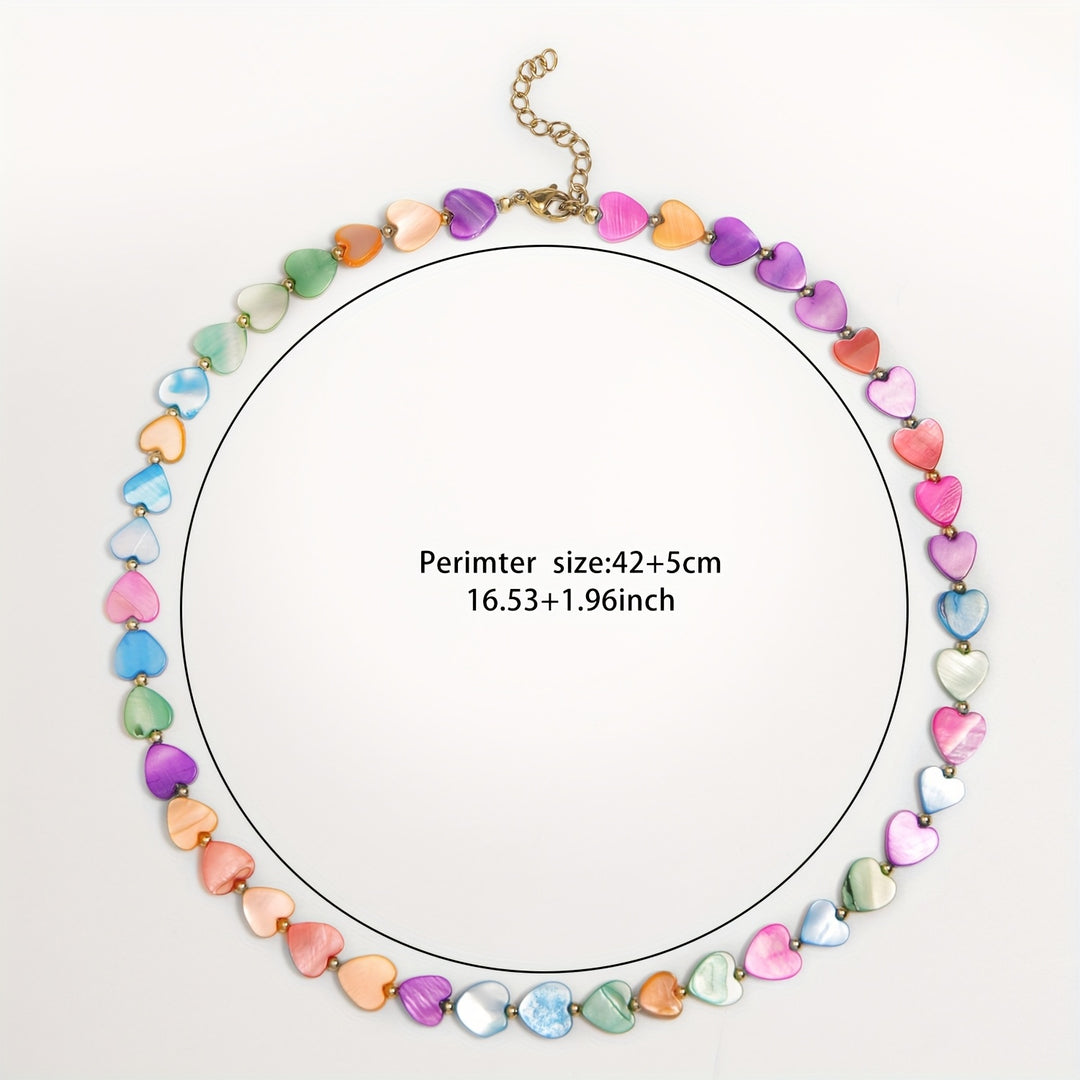 Rainbow Heart Necklace