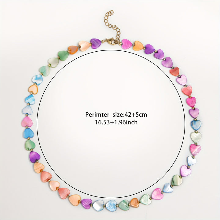 Rainbow Heart Necklace