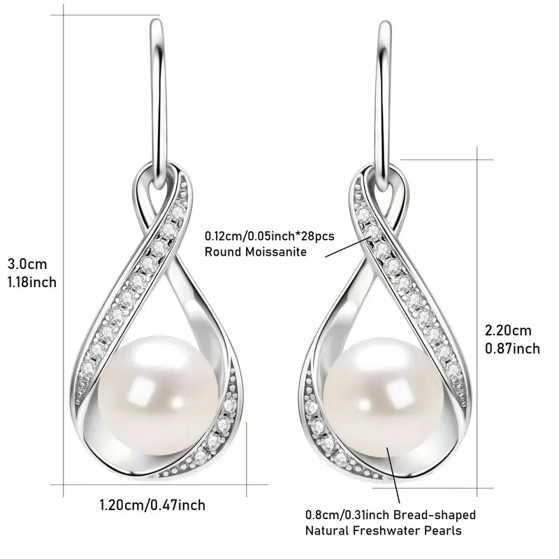 Gold Pearl Earrings
