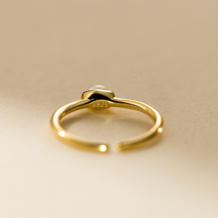 Open Baroque Pearl Ring