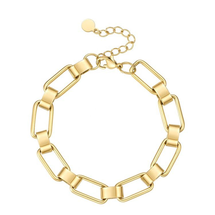 Luxe Rectangular Chain Bracelet