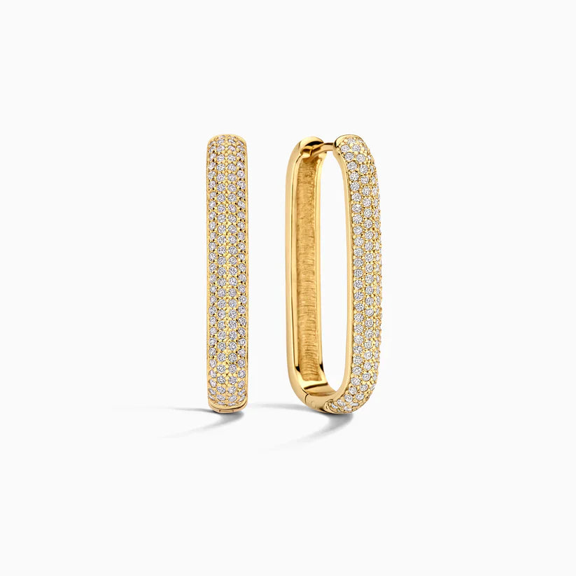 Large Icon Pavé Hoops