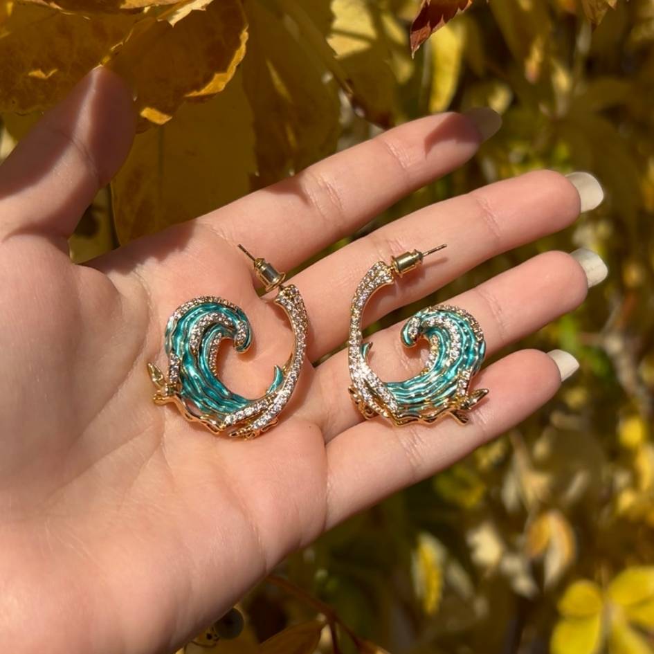 Selenea | Ocean Wave Earrings