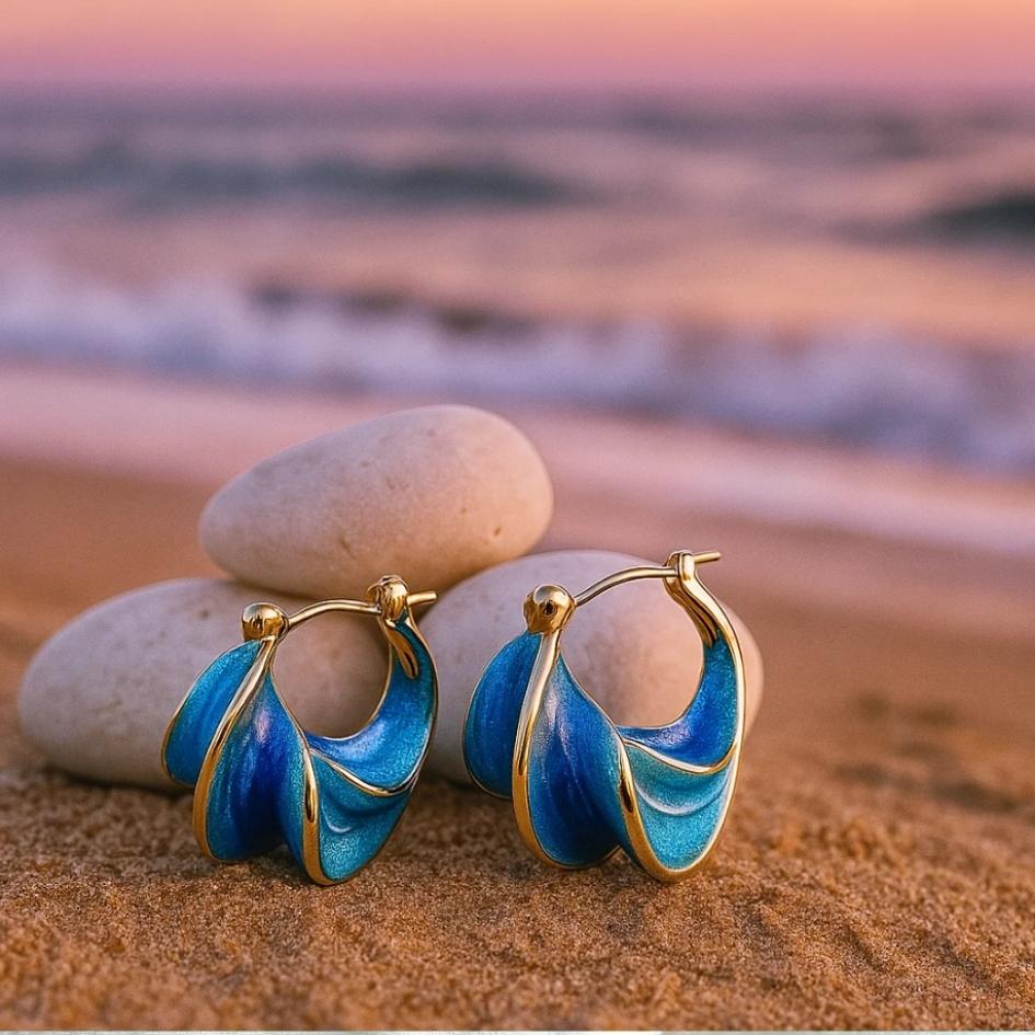 Delaya | Enameled morning waves