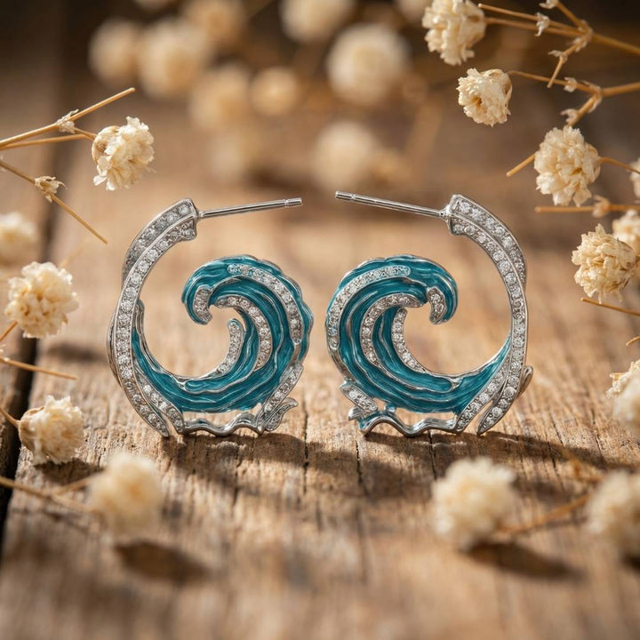 Selenea | Ocean Wave Earrings