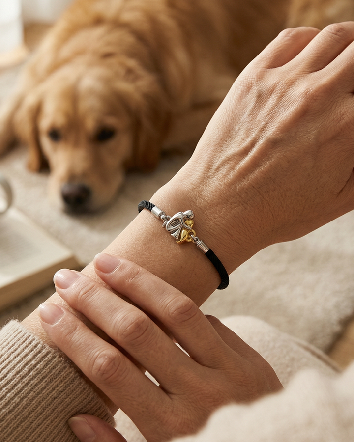 "Forever in Your Heart" Dog Hug Rope Bracelet