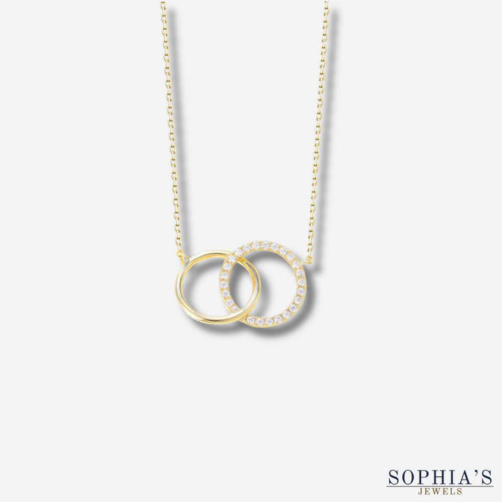 Round Circle Cubic Zircon Necklace