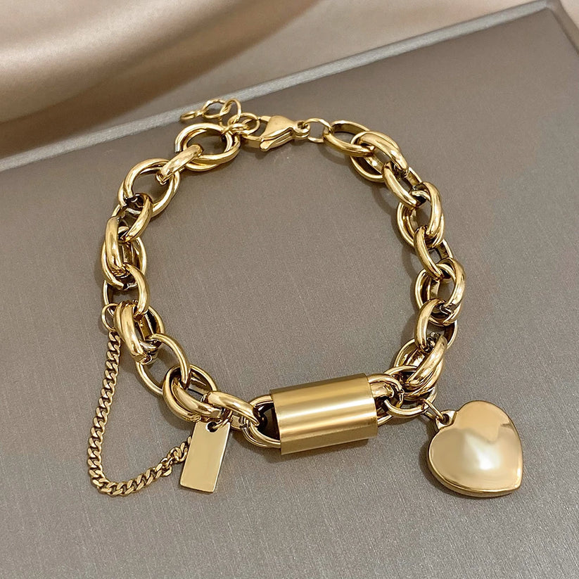 Heartened Chunky Bracelet